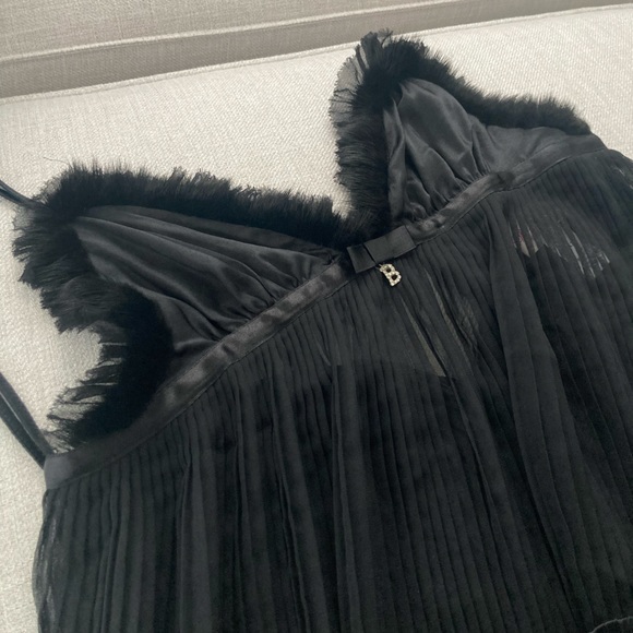 Bluemarine y2k fuzzy black mesh lingerie - Picture 2 of 11